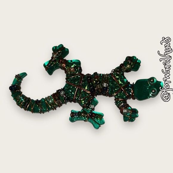 Handmade Vintage Bartnicks Lizard Brooch - Picture 3 of 9